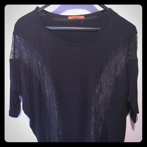 Black Belldini Lace Shirt